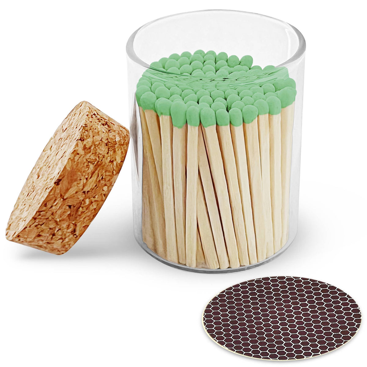 2" Matches in Cork Top Jar - Thankful Greetings