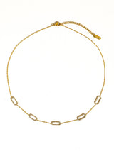 Womens 18K Gold Non-Tarnish Dainty Chain Necklace