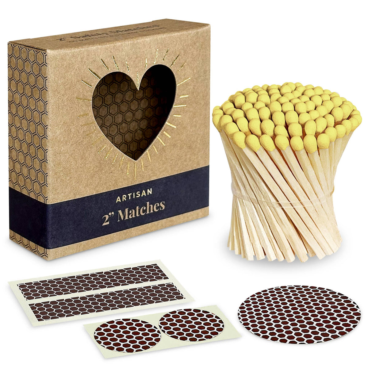 2" Refill Matches - Colors of Your Choice + Striker Stickers Thankful Greetings