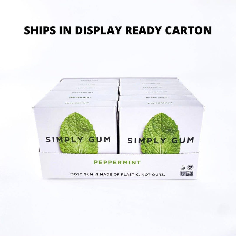 Simply Gum - Spearmint Natural Chewing Gum Simply Gum