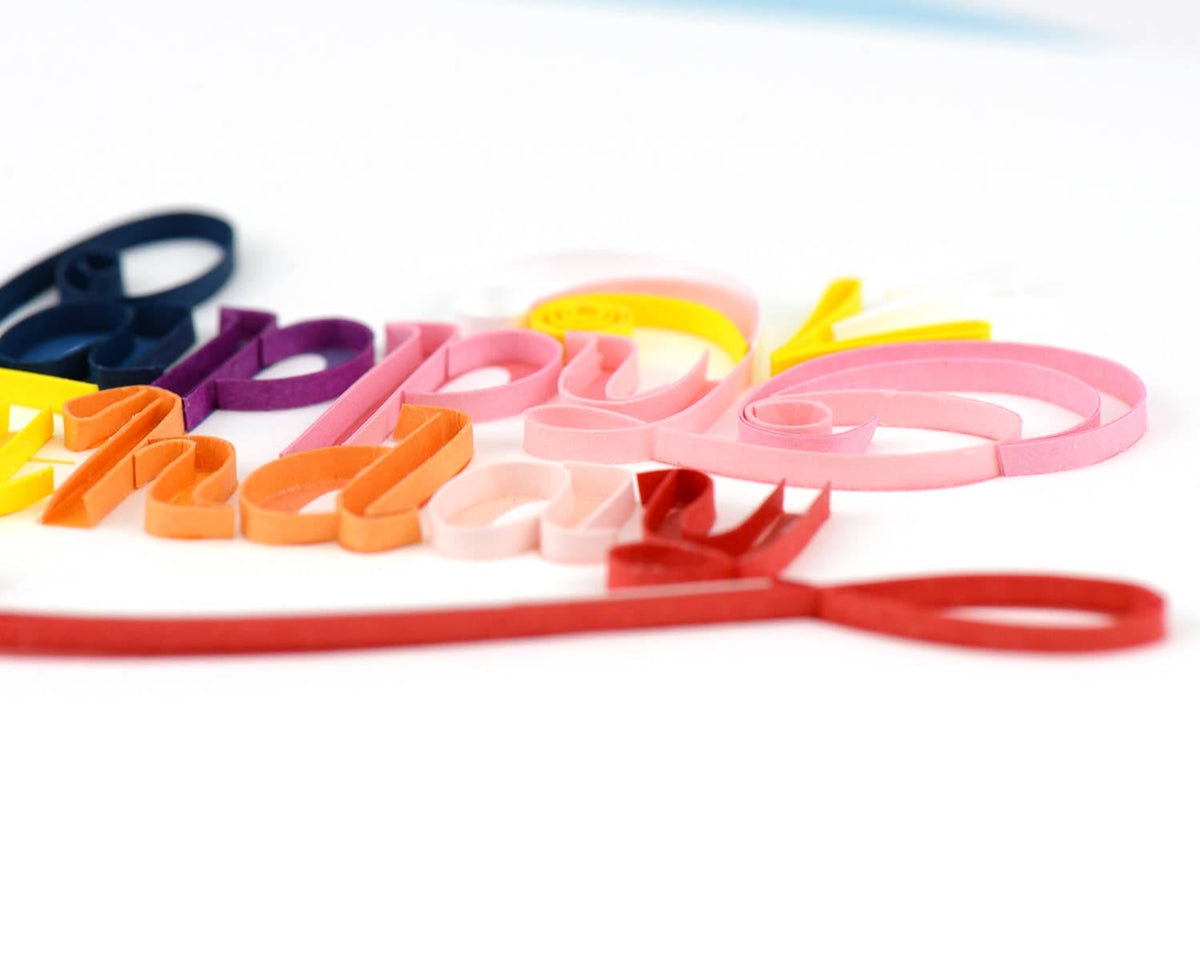 Quilling Card - Happy Birthday Quilling Card