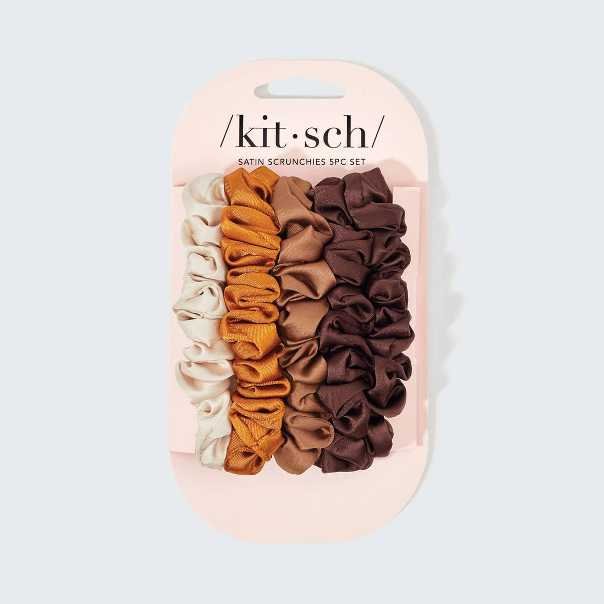 KITSCH - Satin Petite Scrunchies 5pc Set- Sedona KITSCH