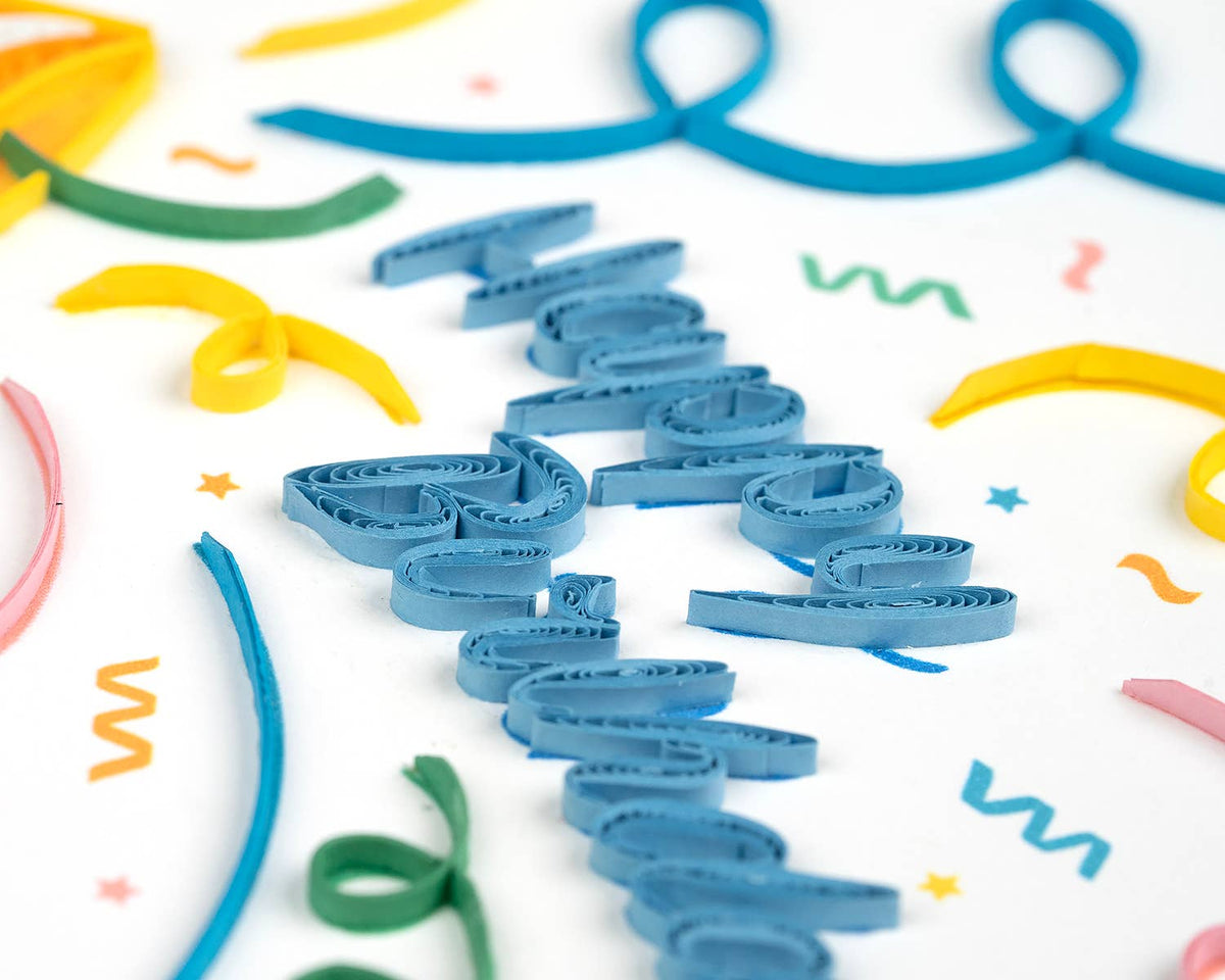 Quilling Card - Birthday Confetti Quilling Card