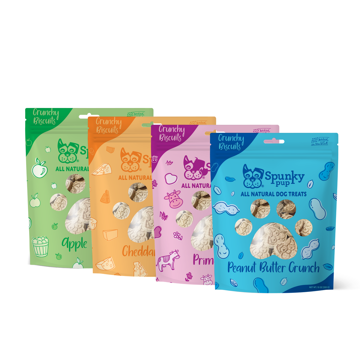 Spunky Pup - All Natural Crunchy Biscuits Treats Spunky Pup