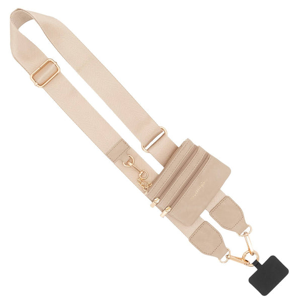 Save The Girls - Clip & Go Phone Lanyard with Wallet - Neutral Collection Save The Girls