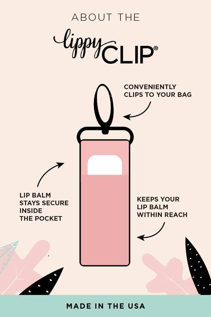 LippyClip Lip Balm Holder - Gold Dots on Light Pink LippyClip® Lip Balm Holder LippyClip Lip Balm Holder