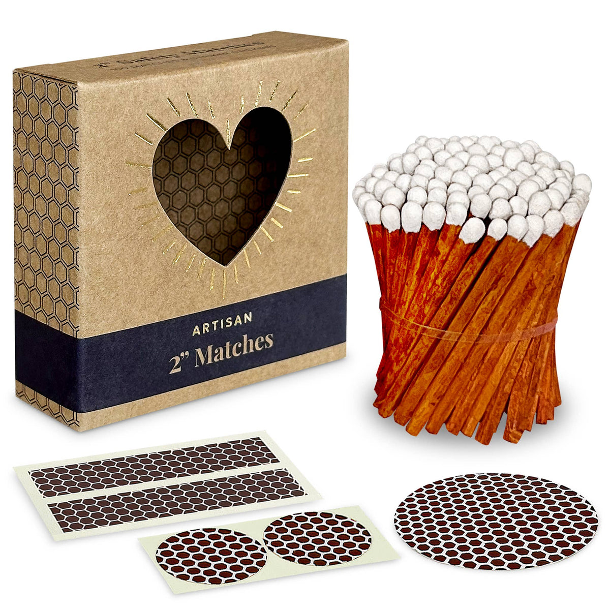 2" Refill Matches - Colors of Your Choice + Striker Stickers Thankful Greetings