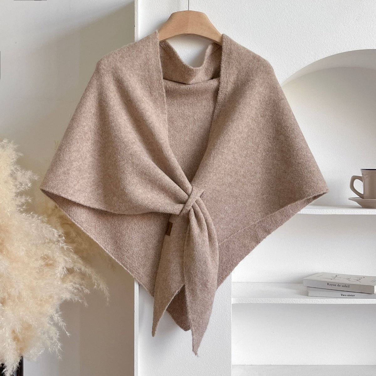 Soft Knit Triangle Shawl