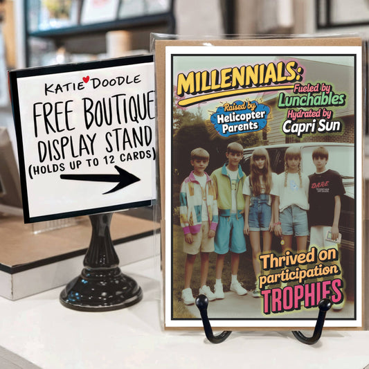 Funny Birthday  Millennials Greeting card
