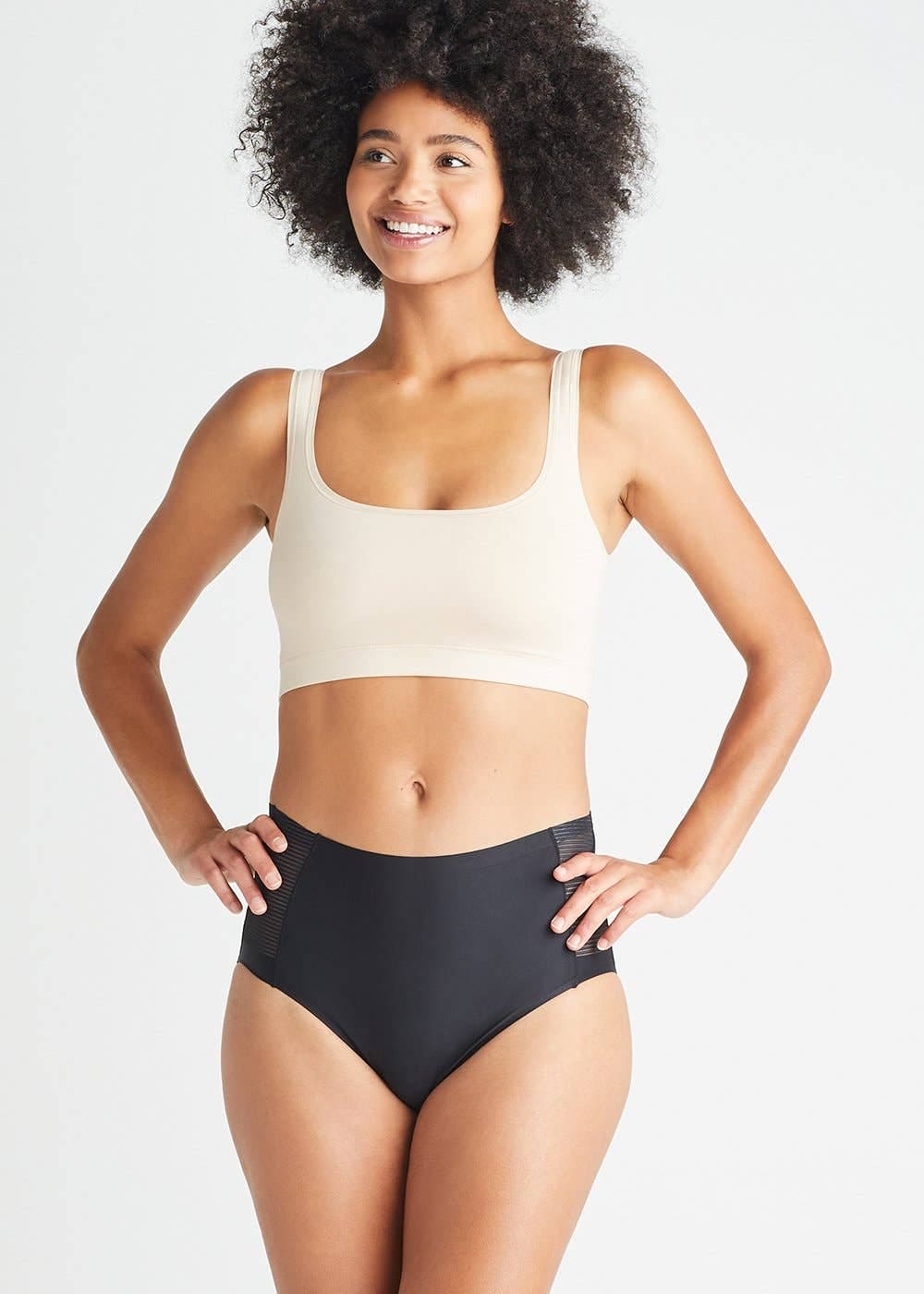 Womens- Non-Shaping Bonded Brief Yummie