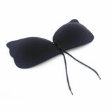 - Butterfly Invisible Lift Up Silicone Adhesive Bra: Black / B Diacly