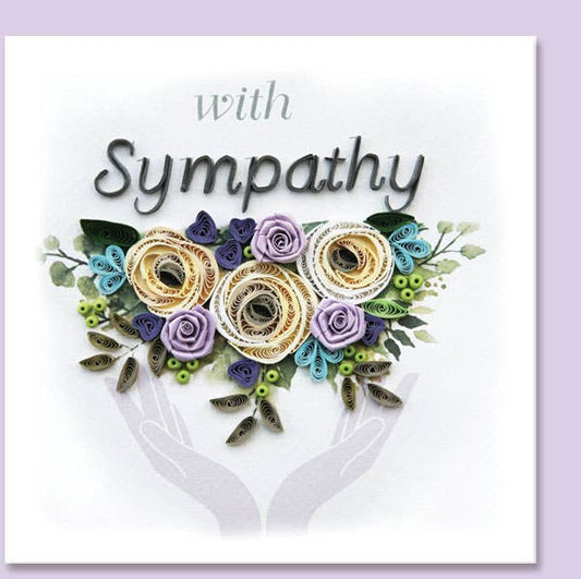 YoderDo Quilling Greeting Cards - Sympathy quilling card, handmade card, paper card RG-6