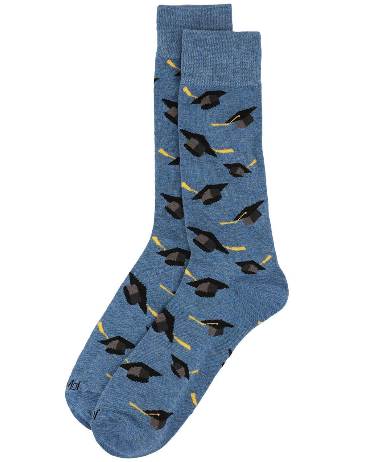 Infinity Classics International Inc. - MeMoi Graduation Cap Mens Bamboo Crew Sock Infinity Classics International Inc.