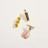Martini Olive Cocktail Brooch Pin Set of 3