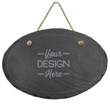 Susquehanna Glass Company - Custom Artwork Oval Slate Decor with Hanger Susquehanna Glass Company