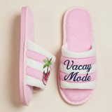 Vacay Mode Embroidered Slippers