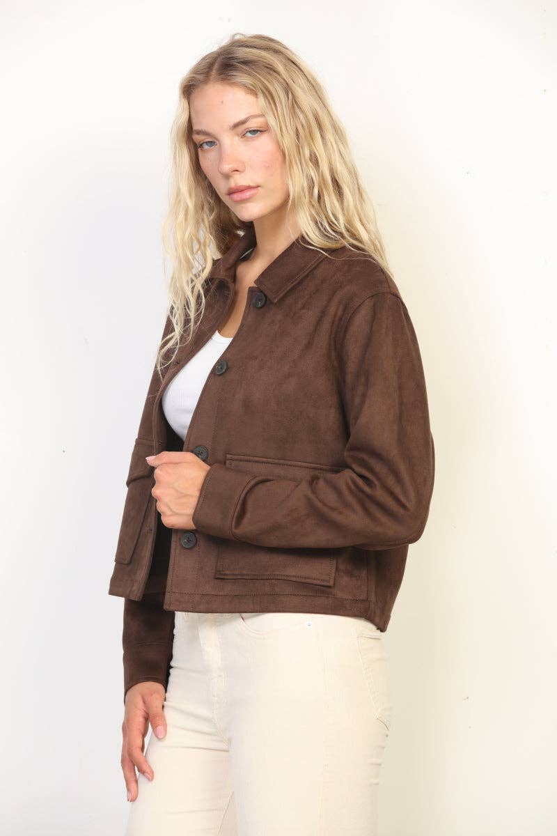 Women's Faux Suede Jacket