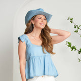 Elsie & Zoey - Narelle Waterproof Pave Linked Hoop Earrings Elsie & Zoey