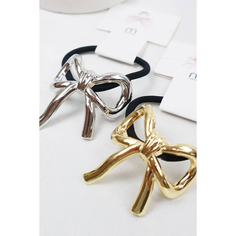 Metal Bow Ponytail Holder Love and Repeat