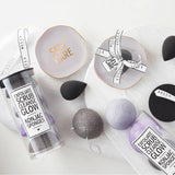 Self Care- Ceramic Tray with Makeup Sponge - Angle