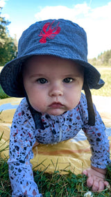 Huggalugs - Lobster Chambray Bucket Hat Baby & Toddler