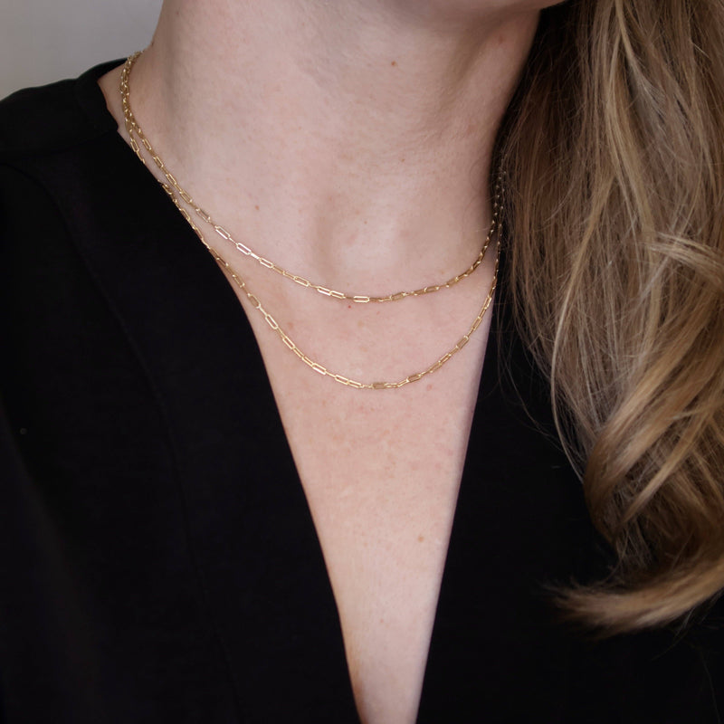 GoldFi - 18k Gold Filled Mini Paperclip Chain GoldFi