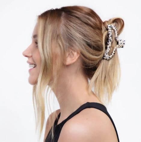 KITSCH - Satin Wrapped Claw Clip - Leopard KITSCH