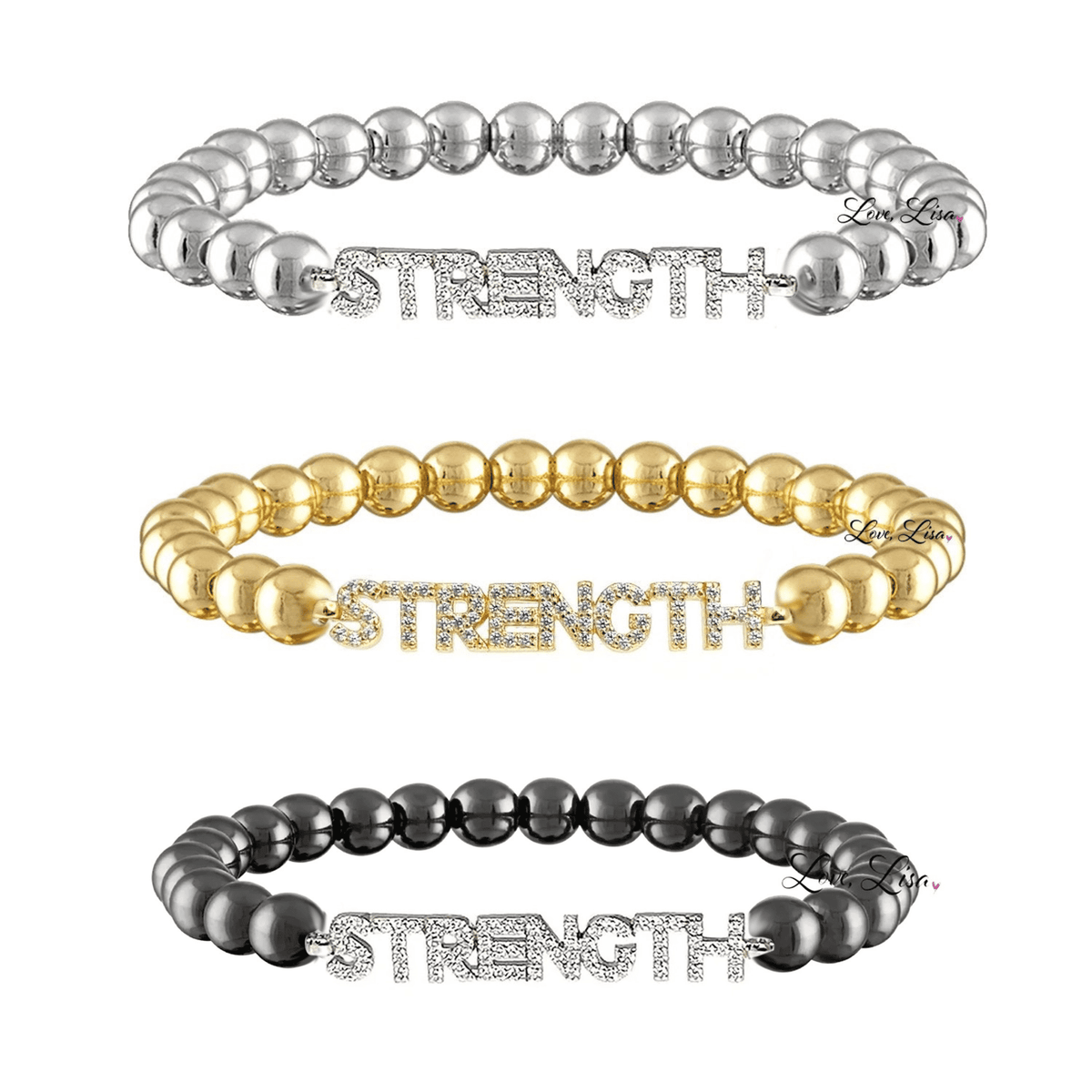 Love, Lisa - Penny Collection of Saying Bracelets Love, Lisa