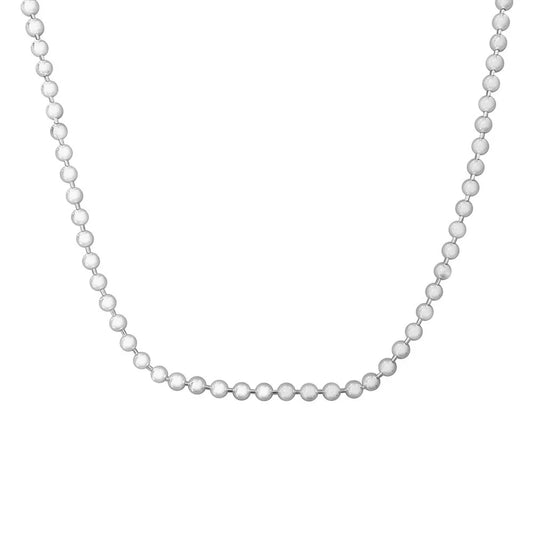 Sterling Silver 2mm Chain Necklace - 20 Inch