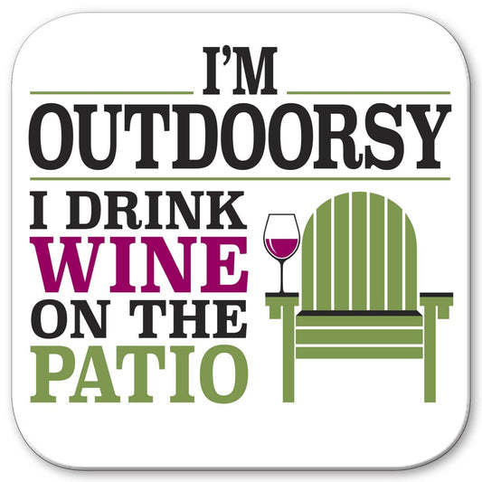 Stuff Inc. - Funny Wine Coaster - Outdoorsy