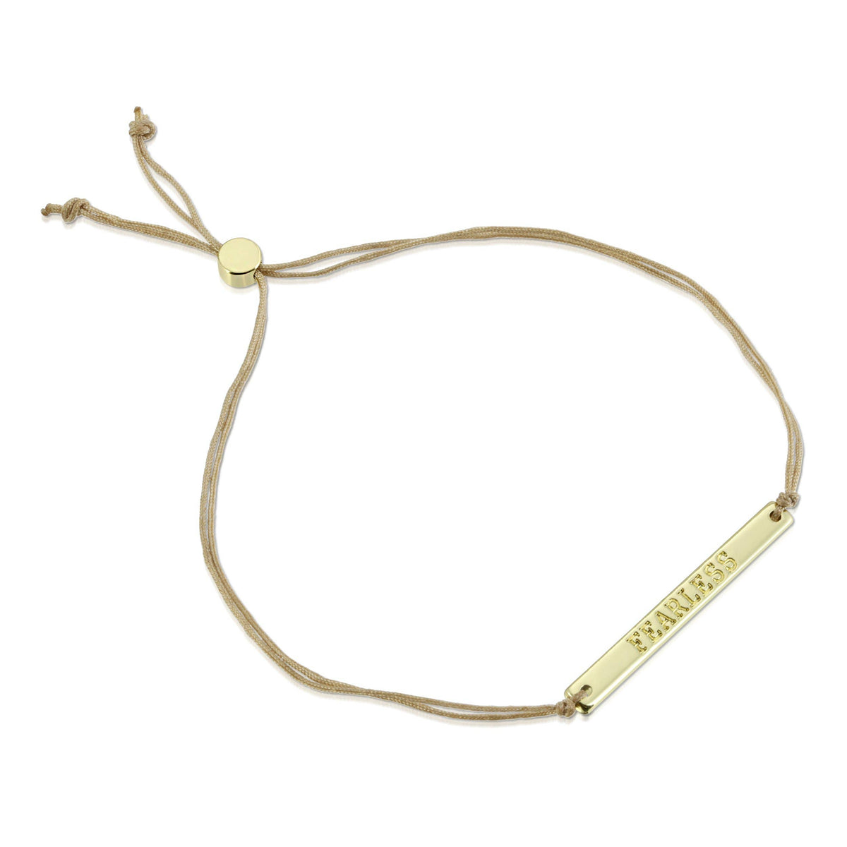 Lucky Feather - Morse Code Bar Bracelet - FEARLESS