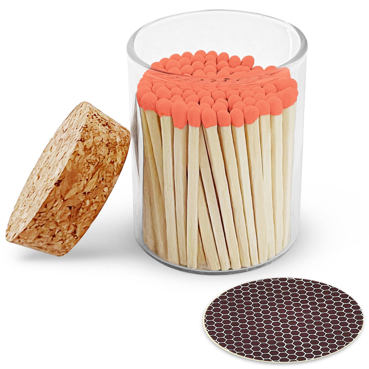 2" Matches in Cork Top Jar - Thankful Greetings