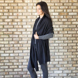 zestt organics - Dreamsoft Organic Cotton Travel Scarf - Black zestt organics