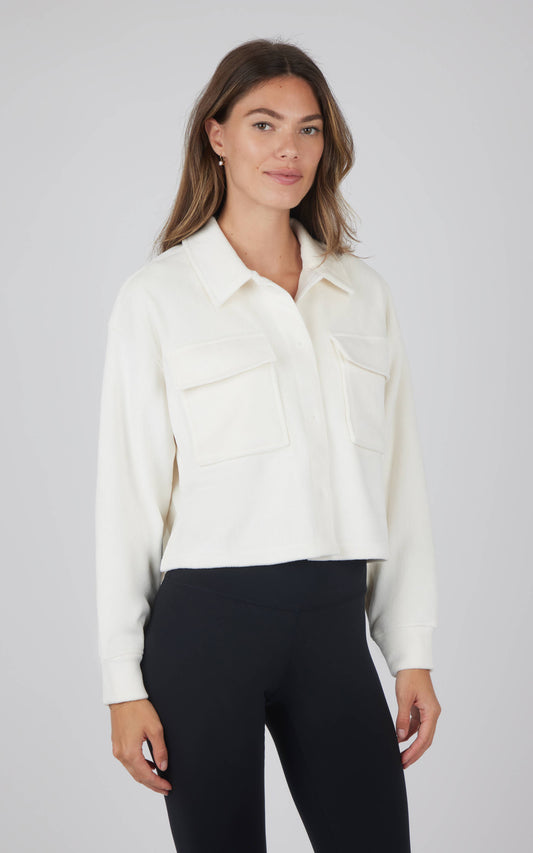 Ribbed Shirt Jacket