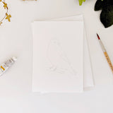 emily lex studio - Backyard birds paintable notecards emily lex studio