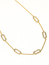 Womens 18K Gold Non-Tarnish Dainty Chain Necklace