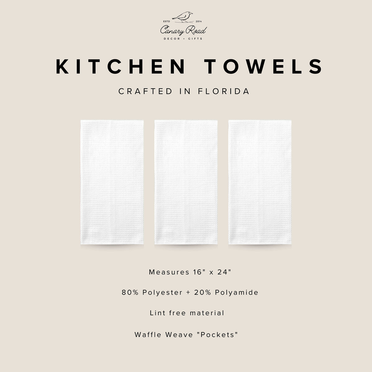 Home Sweet Home Towel, Tea Towel, Simple Kitchen Decor