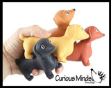 Curious Minds Toys - 1 Stretchy Weiner Dog Crushed Bead Sand Filled - Doggy Lover Curious Minds Toys