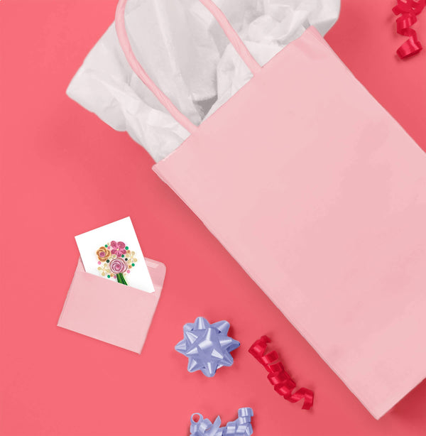 Quilling Card - Flower Bouquet Gift Enclosure Mini Card Quilling Card