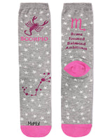 Scorpio Zodiac Sign Crew Sock: 9-11 / Med Gray Heather Infinity Classics International Inc.