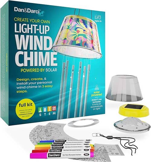 - Solar Powered Light-Up Wind Chime Kit - Kindred & Crew