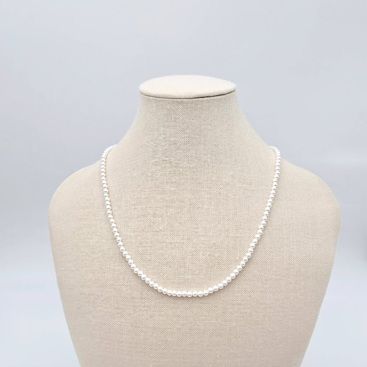 Classic Glass Pearl Strand Necklace, photo 3 of 4