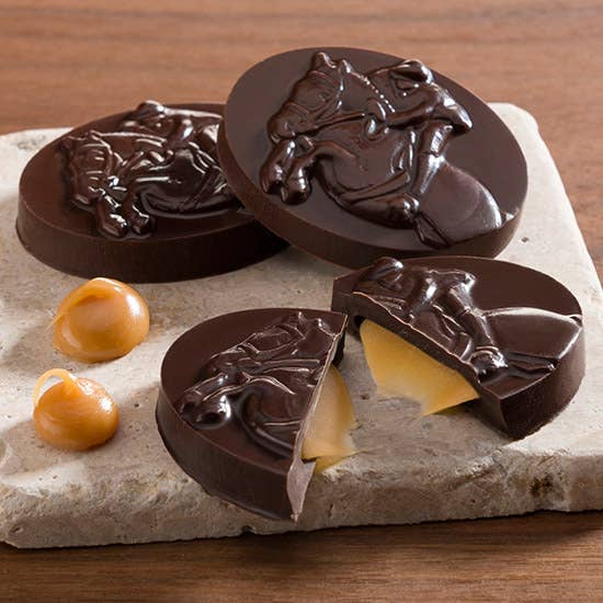 Harbor Sweets Chocolates - Dark Chocolate Caramel Grand Prix Jumpers Gable Box Harbor Sweets Chocolates