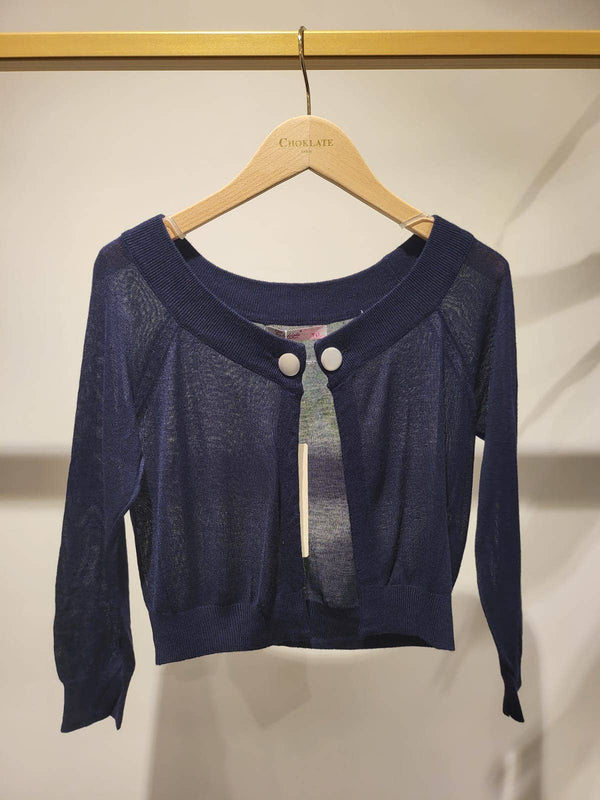 Women's Double Button Fine Knit Bolero