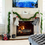 Dogs - Canvas Tweed Stocking with Mini Ornament Pavilion