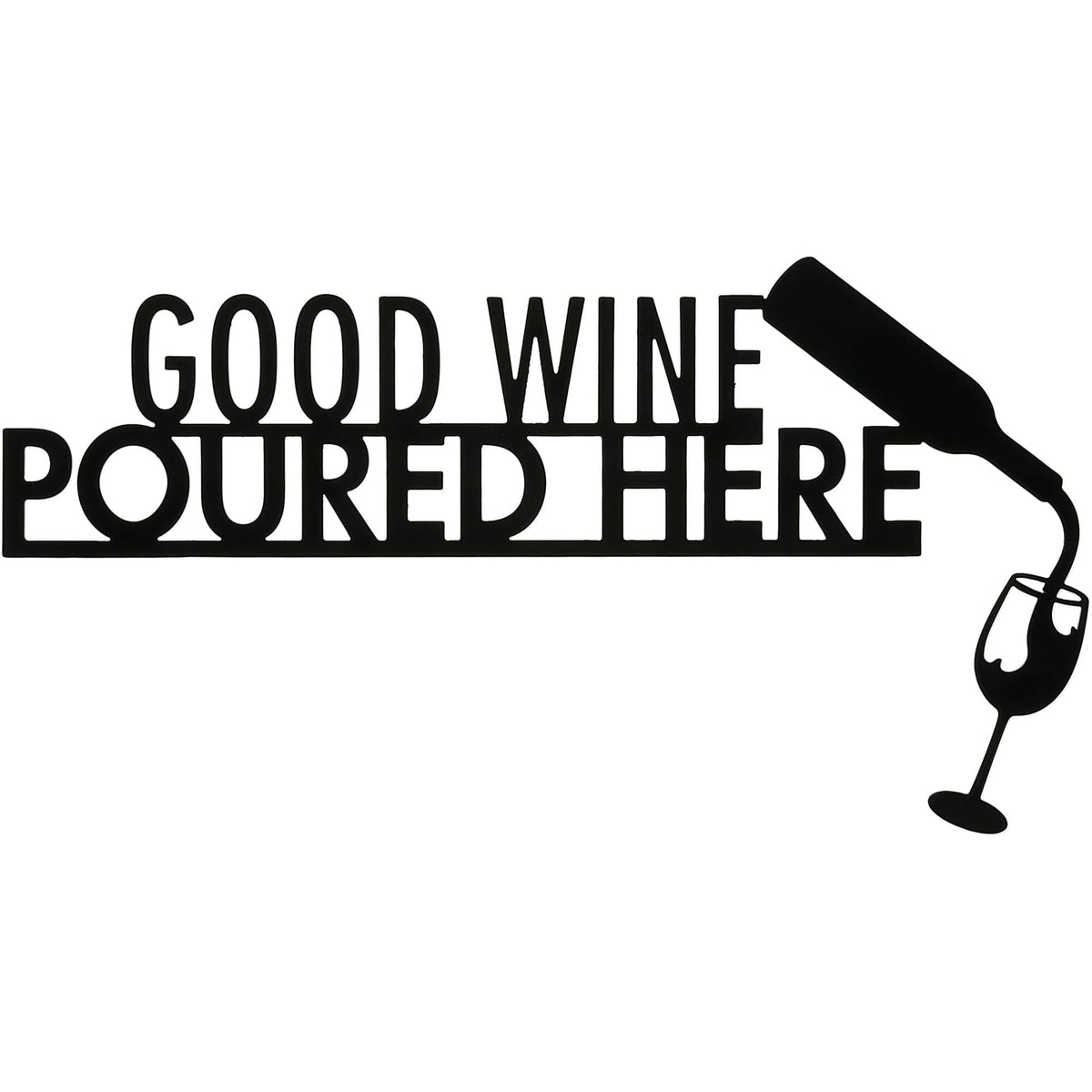 Good Wine - Metal Door Topper Pavilion