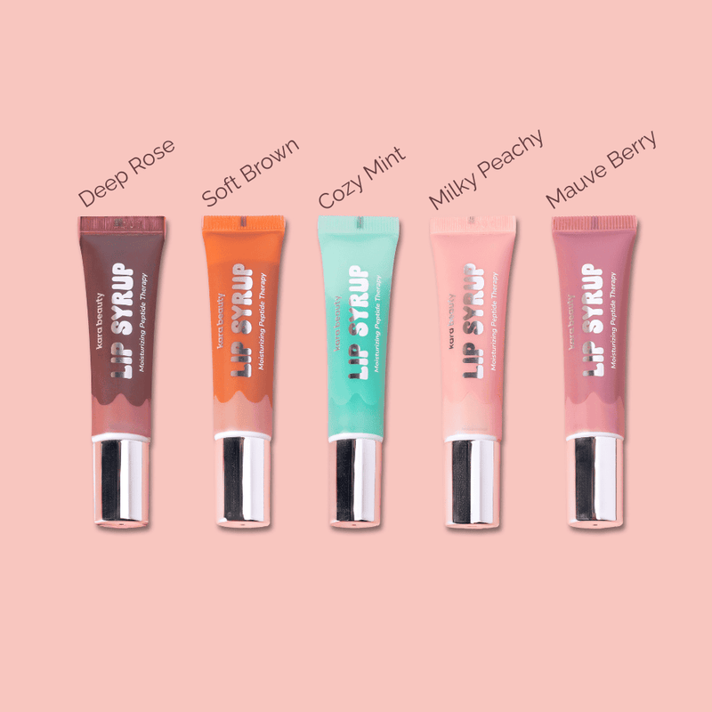 Kara Beauty - Lip Syrup Moisturizing Peptide Therapy Lip Gloss Milky Peach Kara Beauty