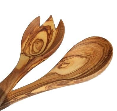 Naturally Med Inc. - Olive Wood Salad Servers Naturally Med Inc.