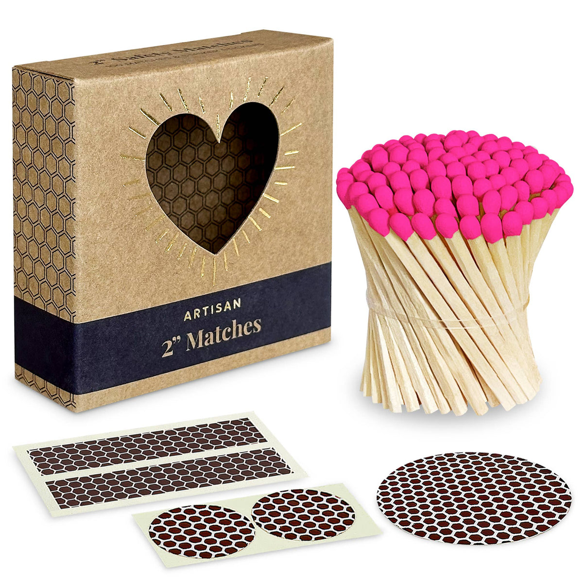 2" Refill Matches - Colors of Your Choice + Striker Stickers Thankful Greetings
