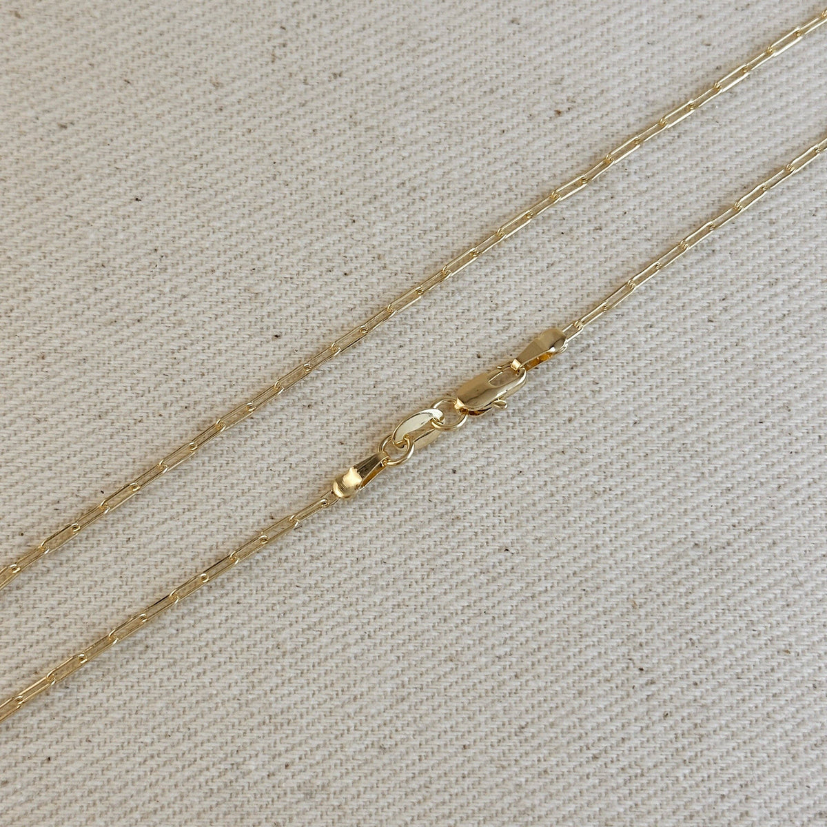 GoldFi - 18k Gold Filled Mini Paperclip Chain GoldFi